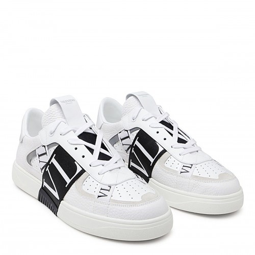 WHITE LEATHER VL7N SNEAKERS