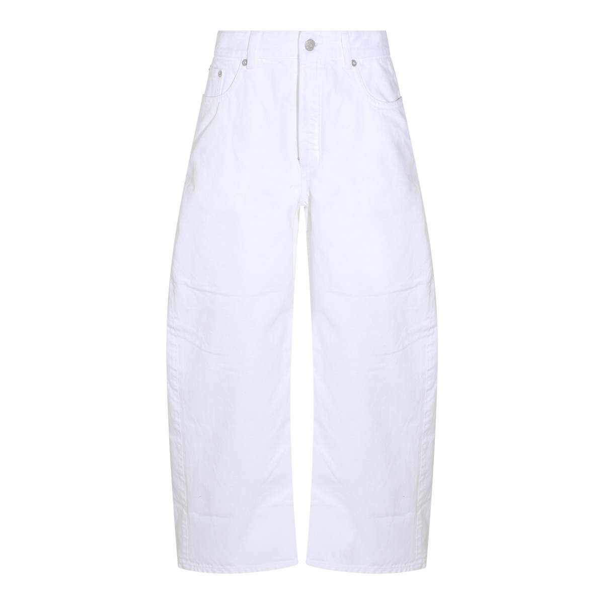 WHITE COTTON JEANS
