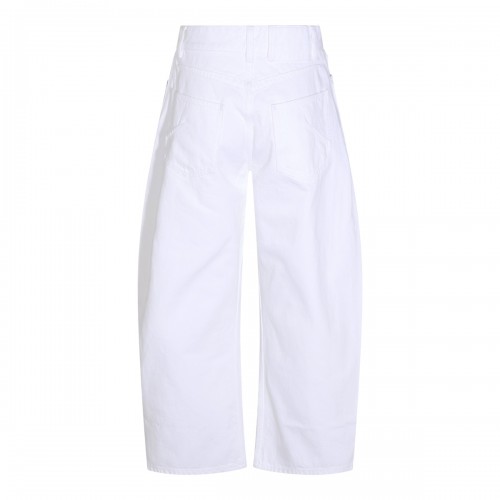 WHITE COTTON JEANS 2