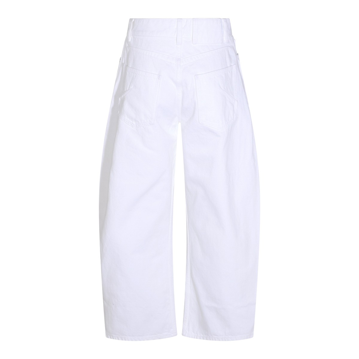 WHITE COTTON JEANS