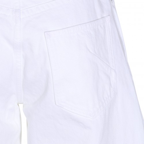 WHITE COTTON JEANS