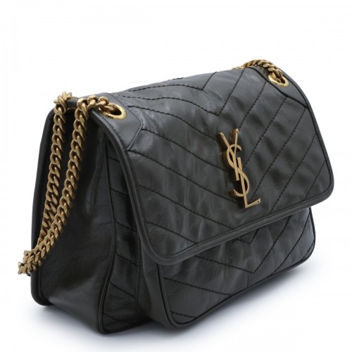 LIGHT MUSK LEATHER NIKI SHOULDER BAG