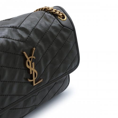 LIGHT MUSK LEATHER NIKI SHOULDER BAG
