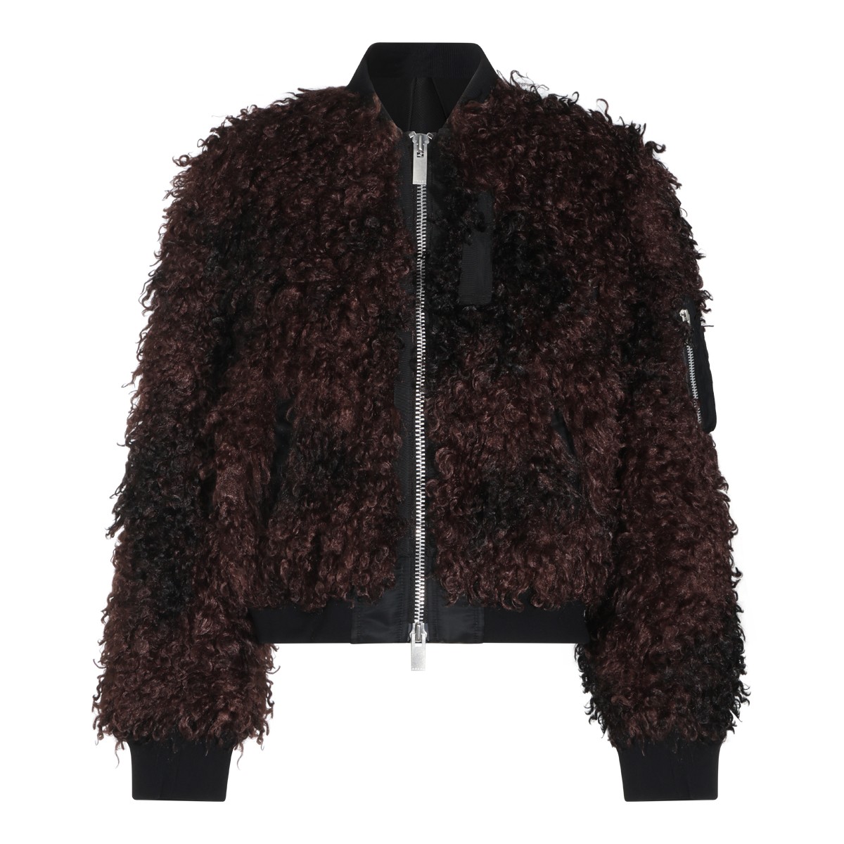 BROWN FAUX FUR JACKET