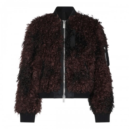 BROWN FAUX FUR JACKET