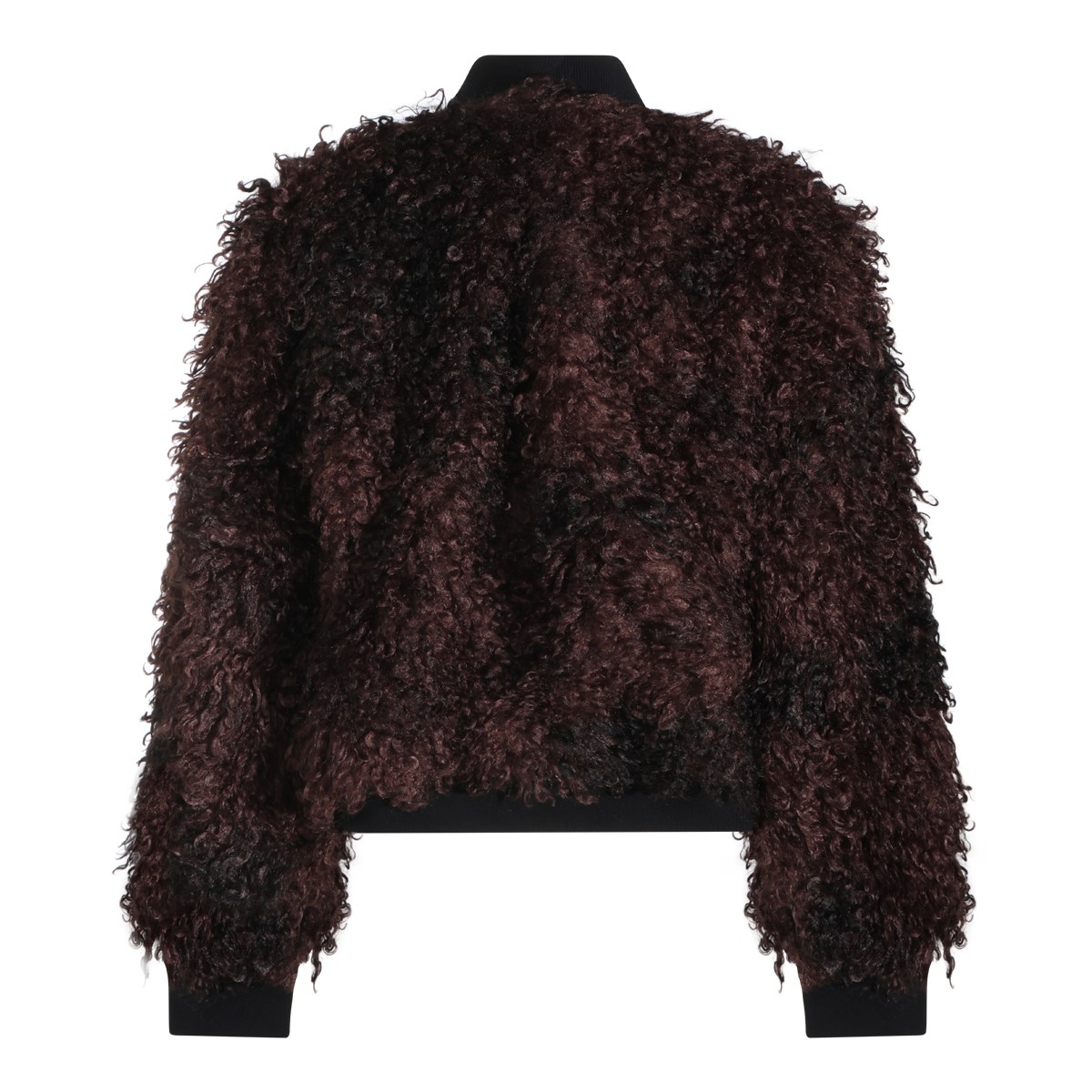 BROWN FAUX FUR JACKET
