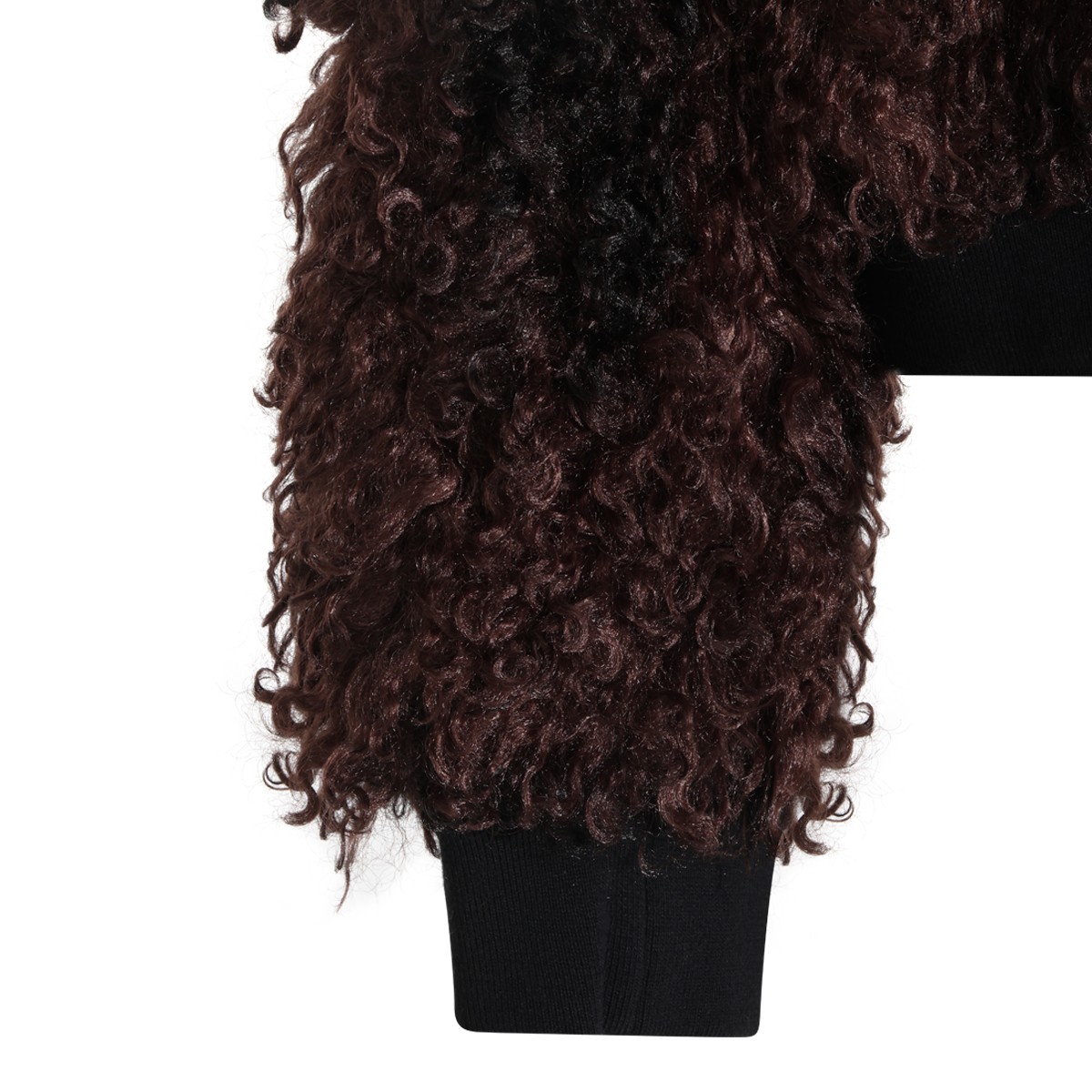BROWN FAUX FUR JACKET
