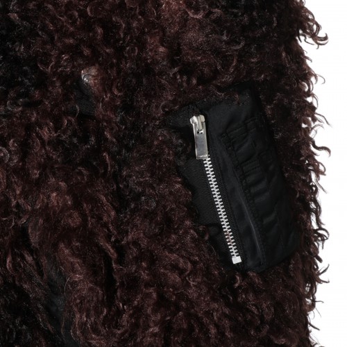 BROWN FAUX FUR JACKET