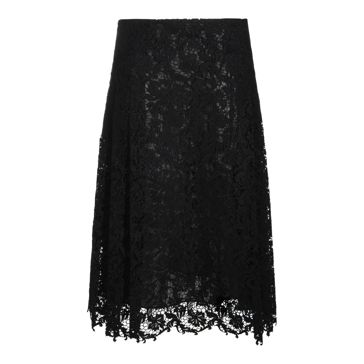 BLACK SILK SKIRT