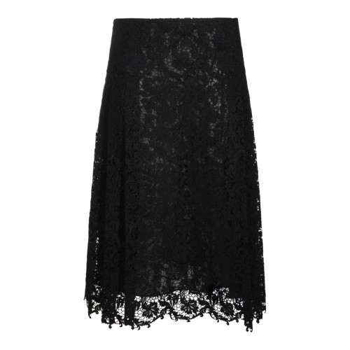 BLACK SILK SKIRT
