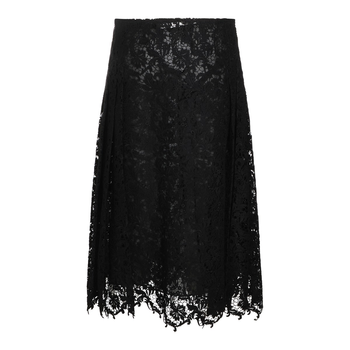 BLACK SILK SKIRT