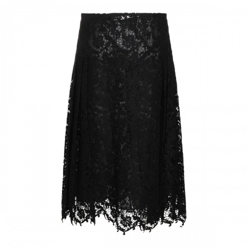 BLACK SILK SKIRT