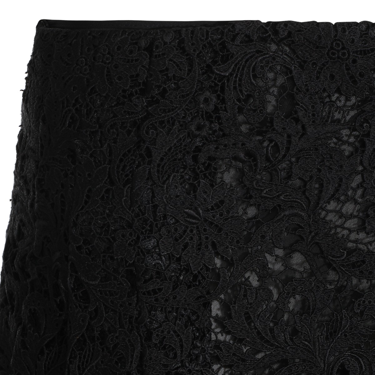 BLACK SILK SKIRT