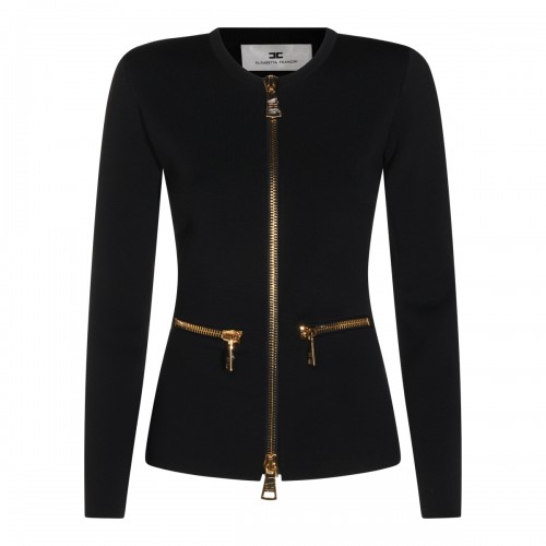 BLACK STRETCH KNITWEAR