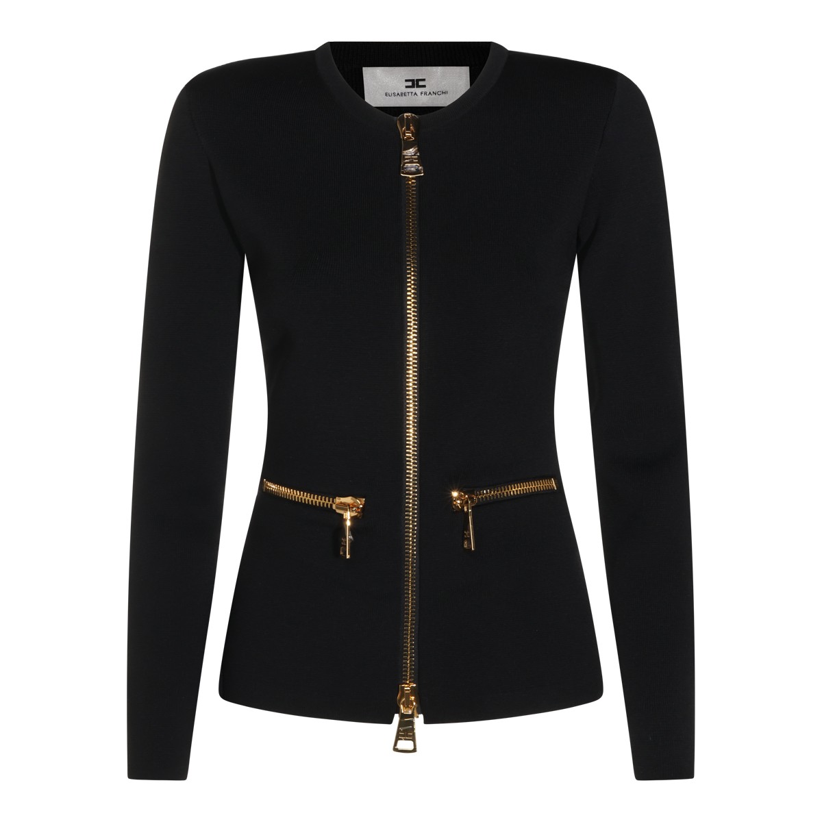 BLACK STRETCH KNITWEAR