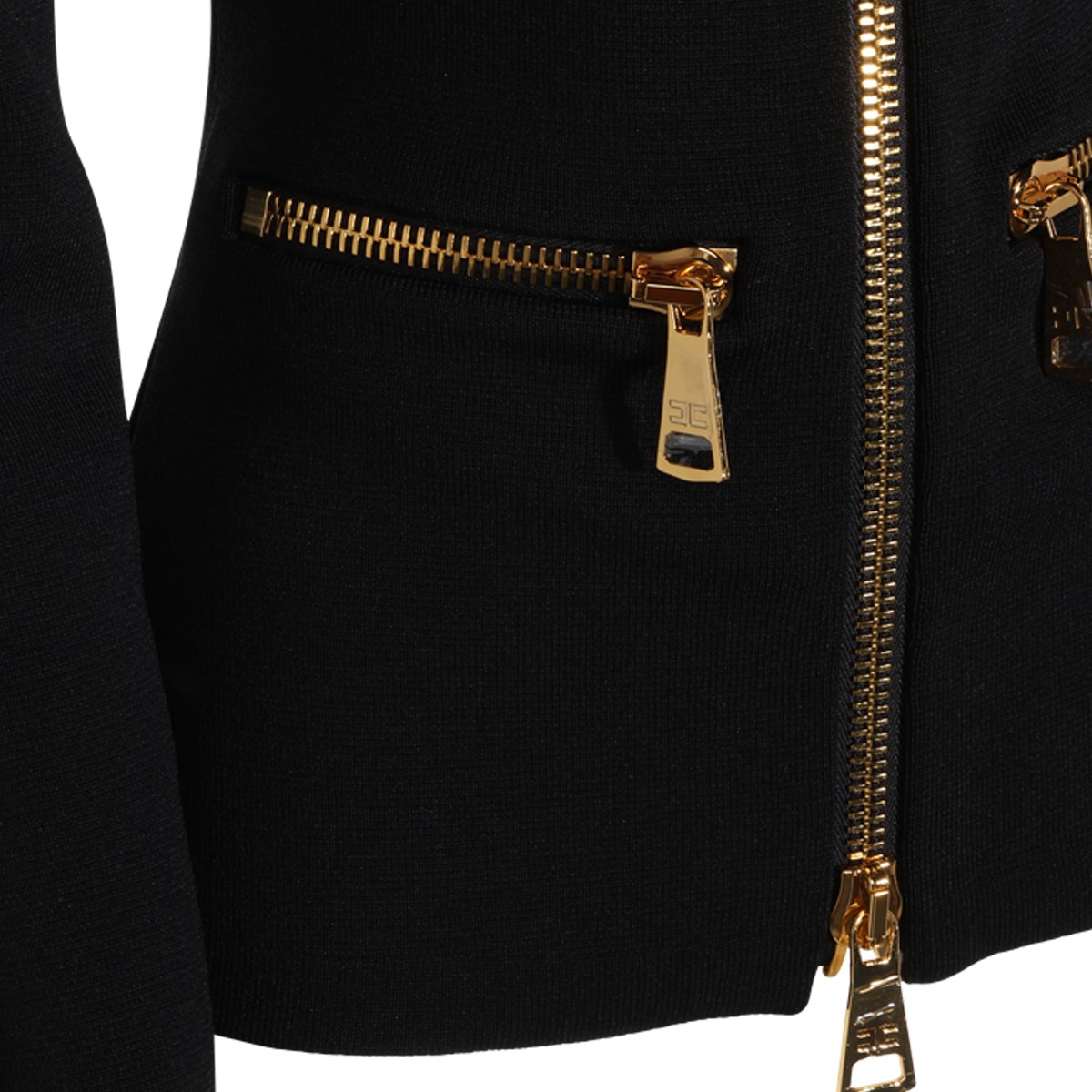 BLACK STRETCH KNITWEAR