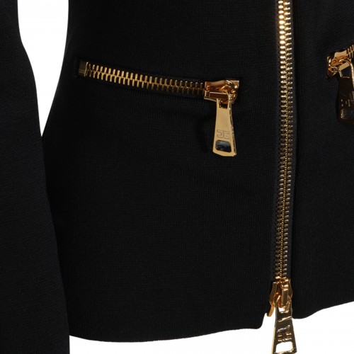 BLACK STRETCH KNITWEAR