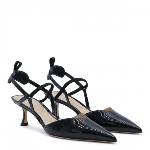 BLACK LEATHER PUMPS 2