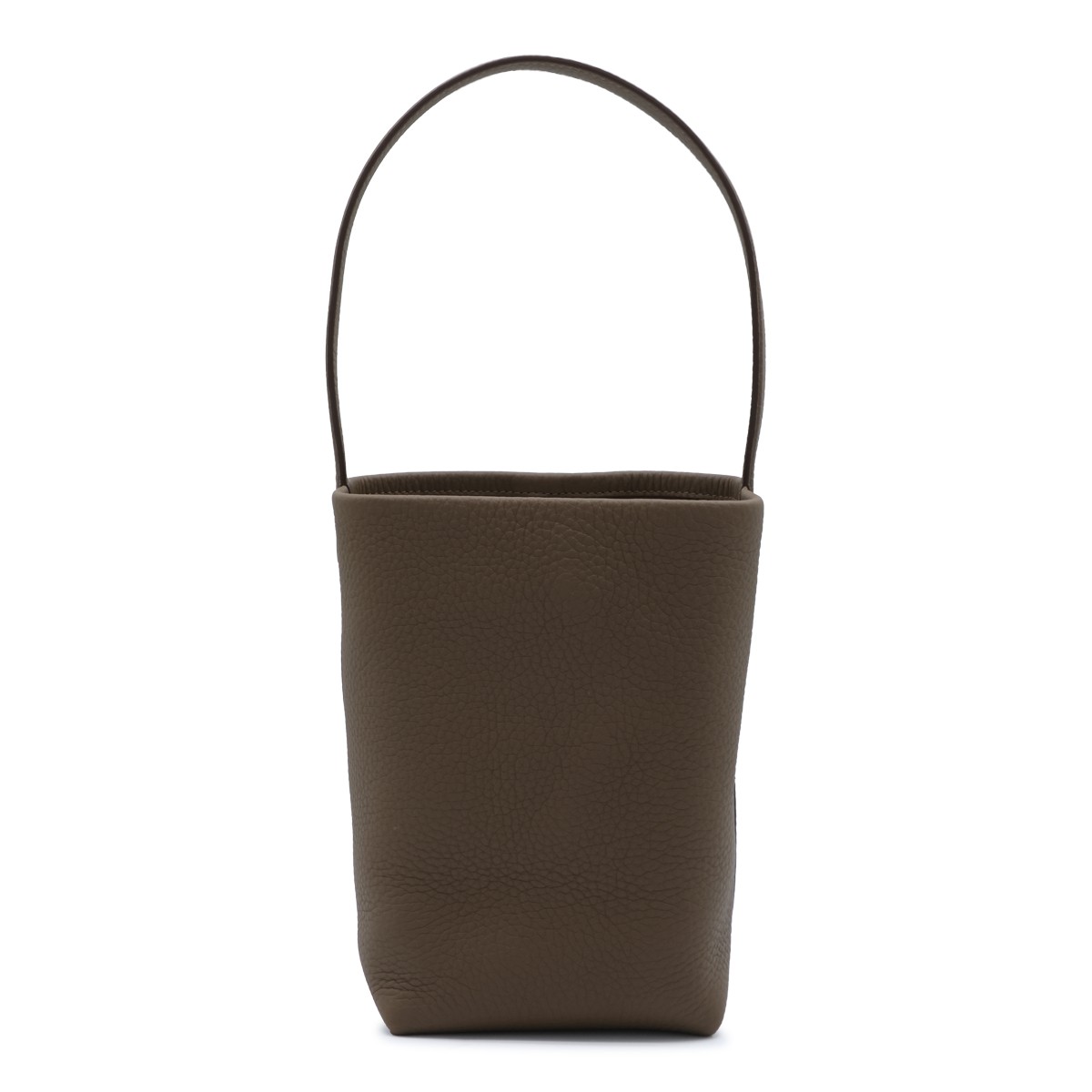 DARK BROWN LEATHER SMALL N/S PARK TOTE