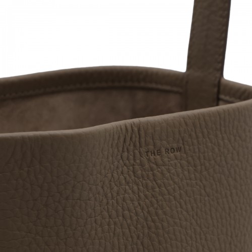 DARK BROWN LEATHER SMALL N/S PARK TOTE