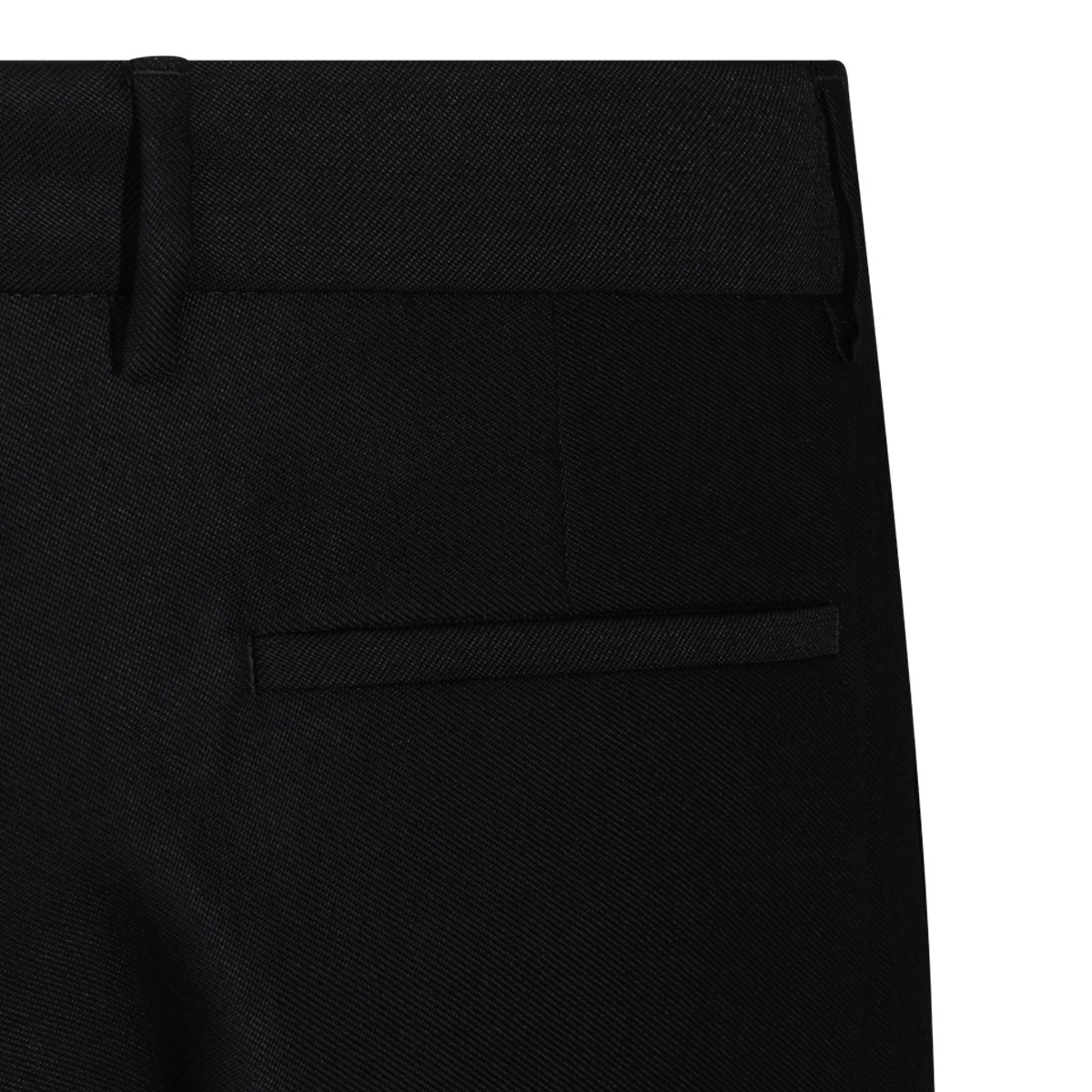 BLACK WOOL MA FIT PANTS