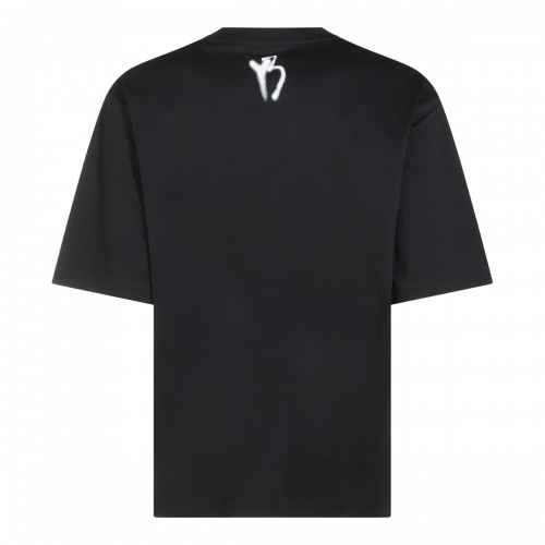 BLACK COTTON T-SHIRT