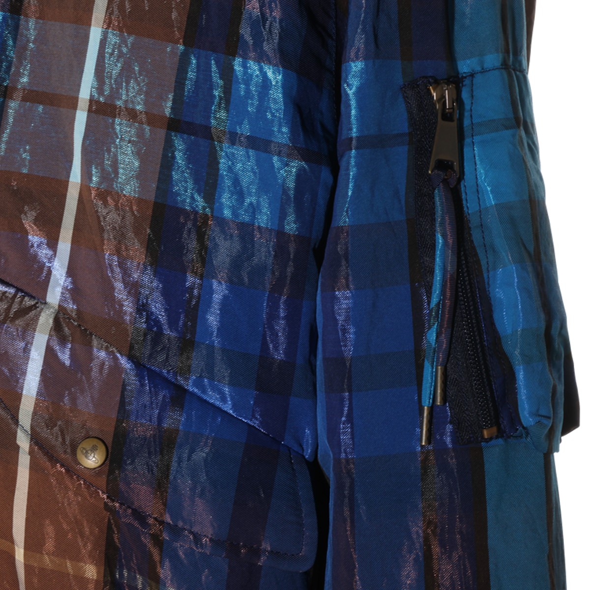 BLUE AND BROWN FERNANDO CASUAL JACKET