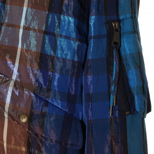 BLUE AND BROWN FERNANDO CASUAL JACKET