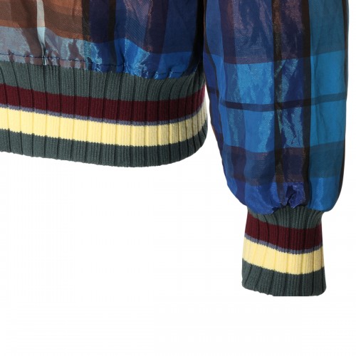 BLUE AND BROWN FERNANDO CASUAL JACKET