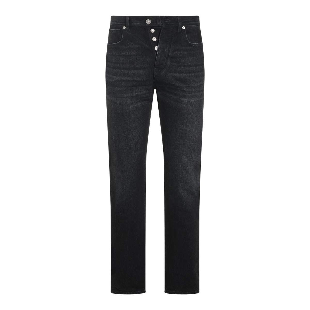 BLACK COTTON JEANS