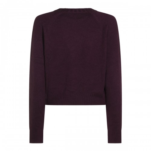 DARK PURPLE CASHMERE KNITWEAR 2
