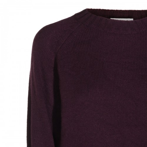 DARK PURPLE CASHMERE KNITWEAR