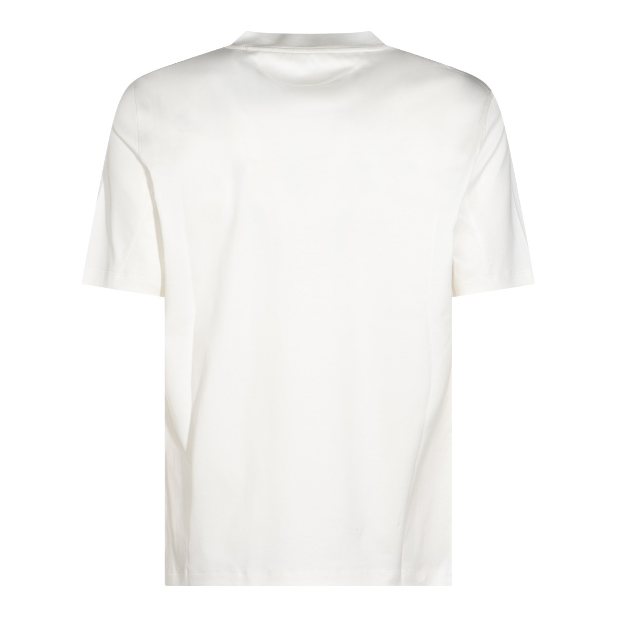 WHITE COTTON LOGO T-SHIRT