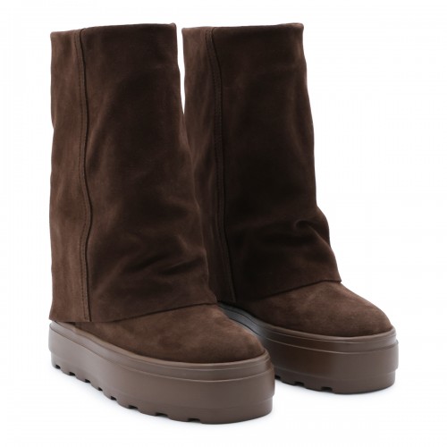 DARK BROWN LEATHER BOOTS 2