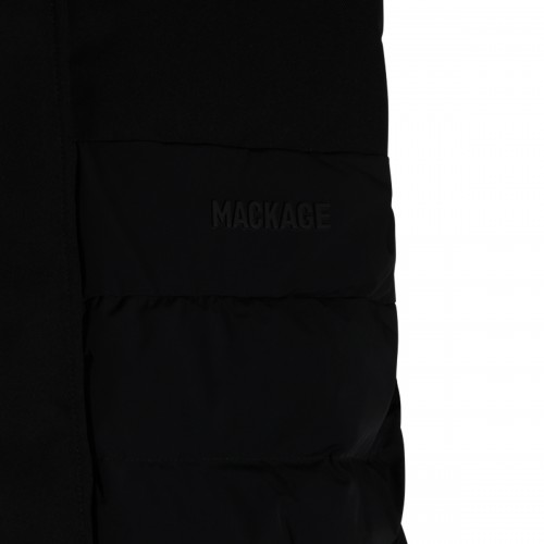 BLACK NYLON DOWN JACKET