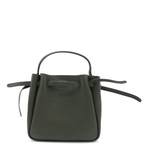 DARK BROWN LEATHER ROMY SATCHEL