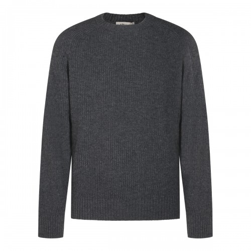 GREY WOOL KNITWEAR