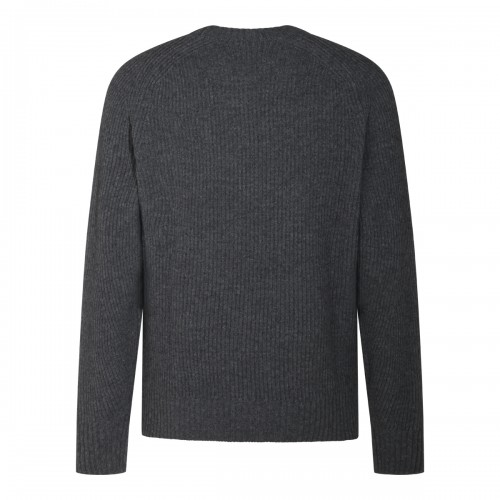 GREY WOOL KNITWEAR