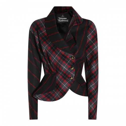 DARK RED WOOL STORMY BLAZER
