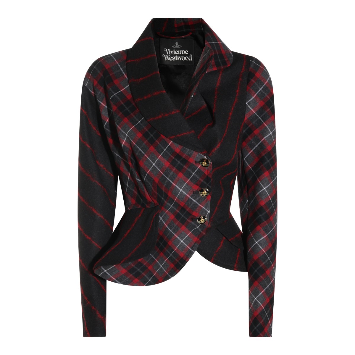 DARK RED WOOL STORMY BLAZER