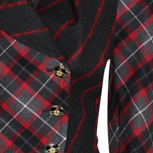 DARK RED WOOL STORMY BLAZER