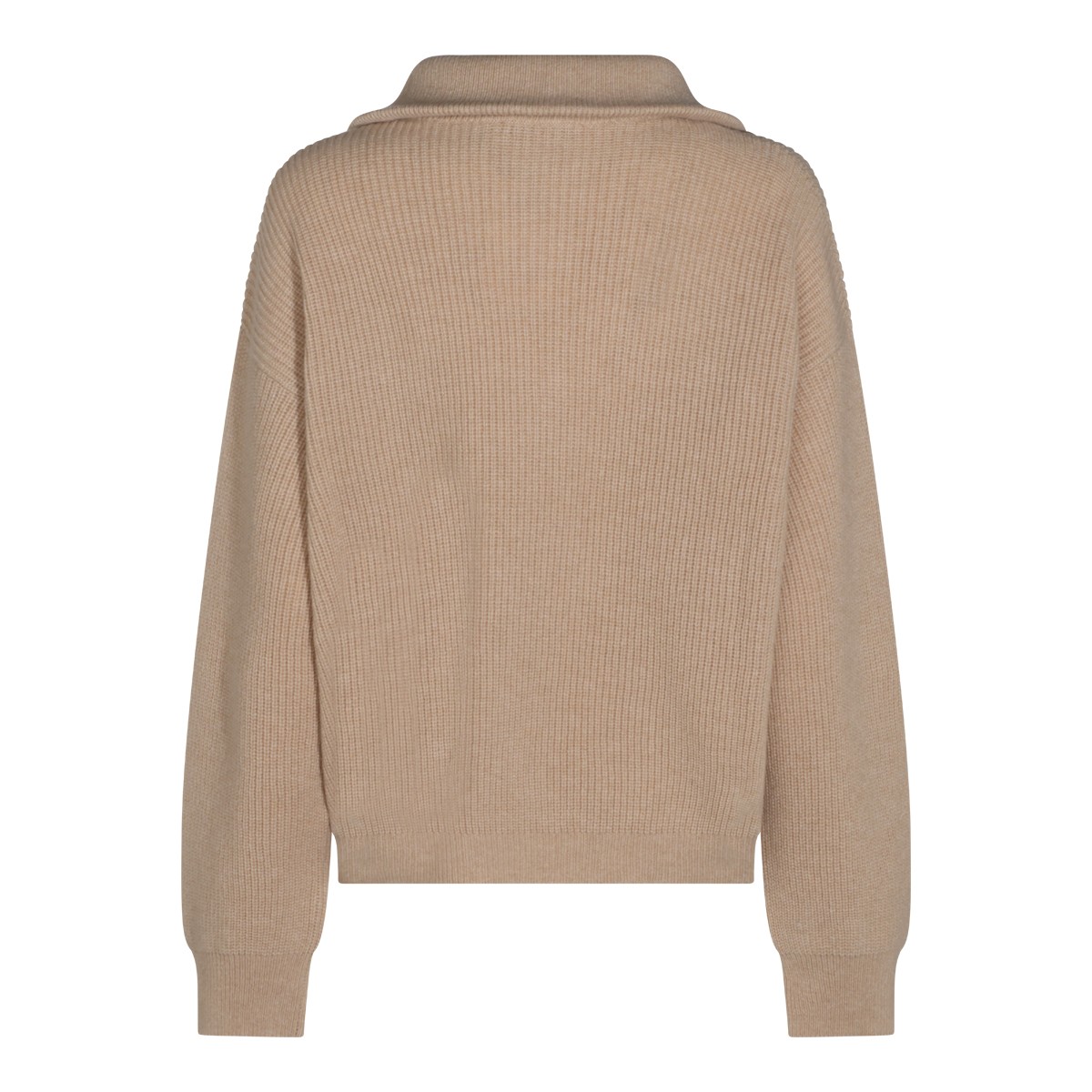 SAND CASHMERE POLO SHIRT