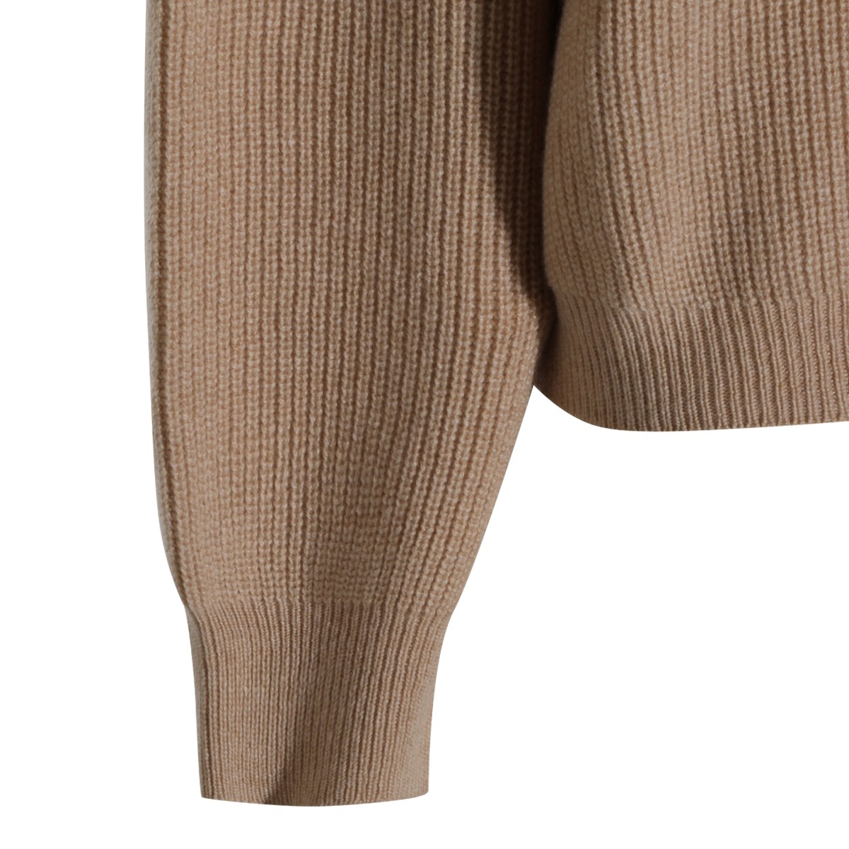 SAND CASHMERE POLO SHIRT