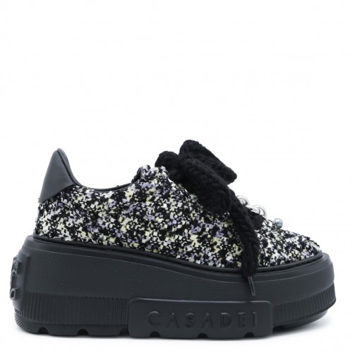 BLACK AND SILVER PLATFORM...