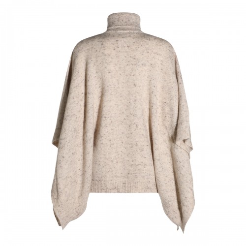 BEIGE WOOL CAPE