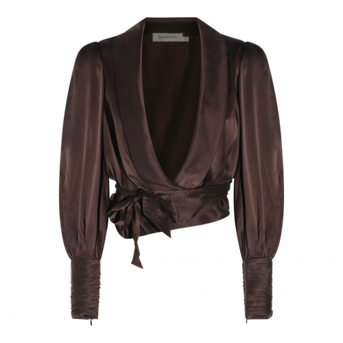 BROWN VISCOSE TOP