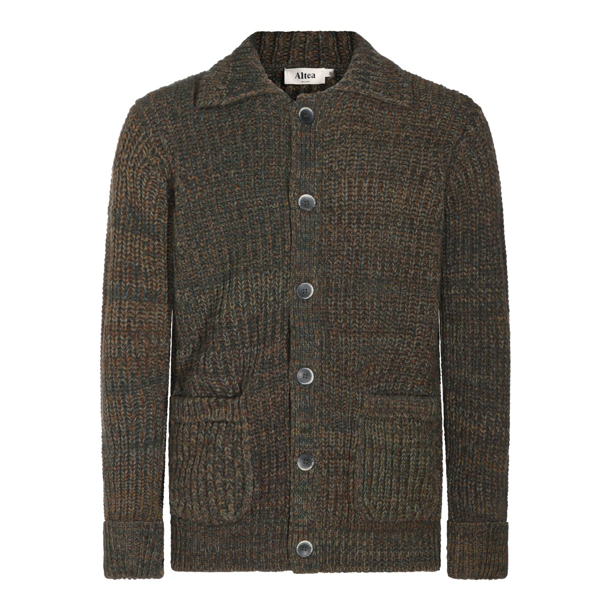 GREEN WOOL KNITWEAR