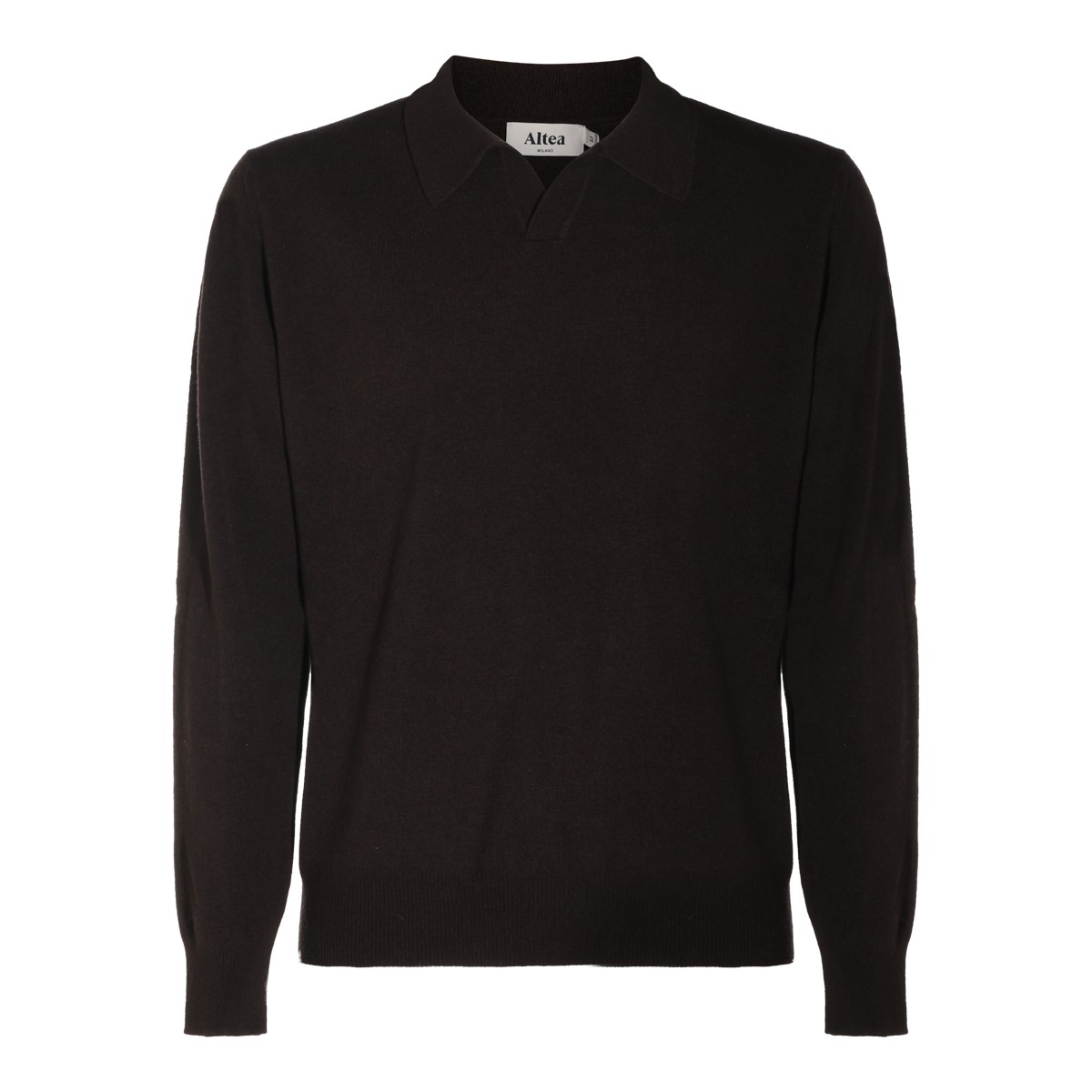 BROWN WOOL KNITWEAR