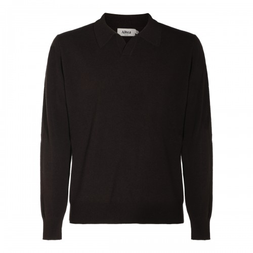 BROWN WOOL KNITWEAR