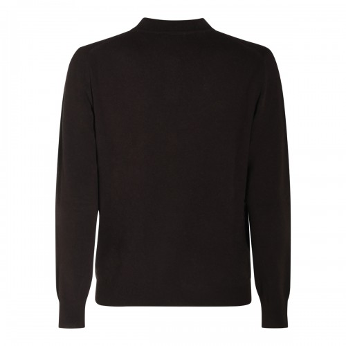 BROWN WOOL KNITWEAR